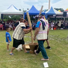 2020年吉安鄉太魯閣族感恩祭趣味競賽之搗稻米