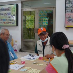 東片村民以世界咖啡館的方式討論於社區推動時間銀行方案