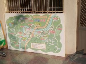 桃米休閒農業區推展協會辦公室外導覽地圖