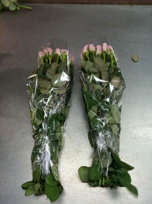 埔里花卉運銷合作社包裝好的玫瑰花
