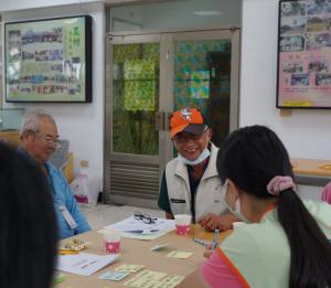 東片村民以世界咖啡館的方式討論於社區推動時間銀行方案
