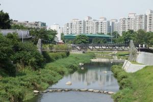 位於鄰近台南市立棒球場的竹溪水質淨化場，過去長期飽受民生汙水，經過改善工程，溪水清澈可見魚群