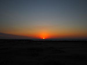 好美里沙灘夕陽景觀之一