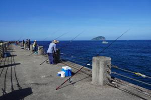 堤上海釣釣客